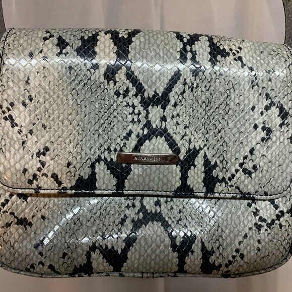 Nine West Grey and Black Faux Snake Skin Purse - Picture 3 of 10